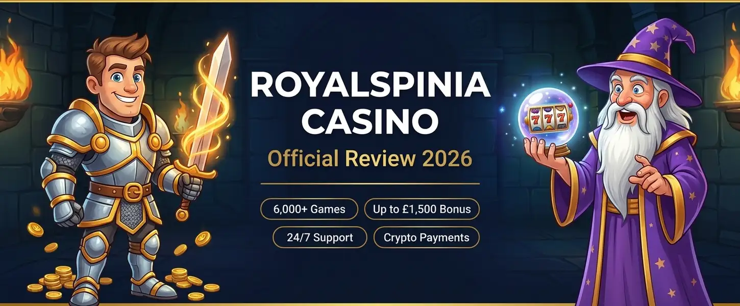 Royalspinia Casino review 2026 — up to £1,500 bonus and 6,000+ games for UK players